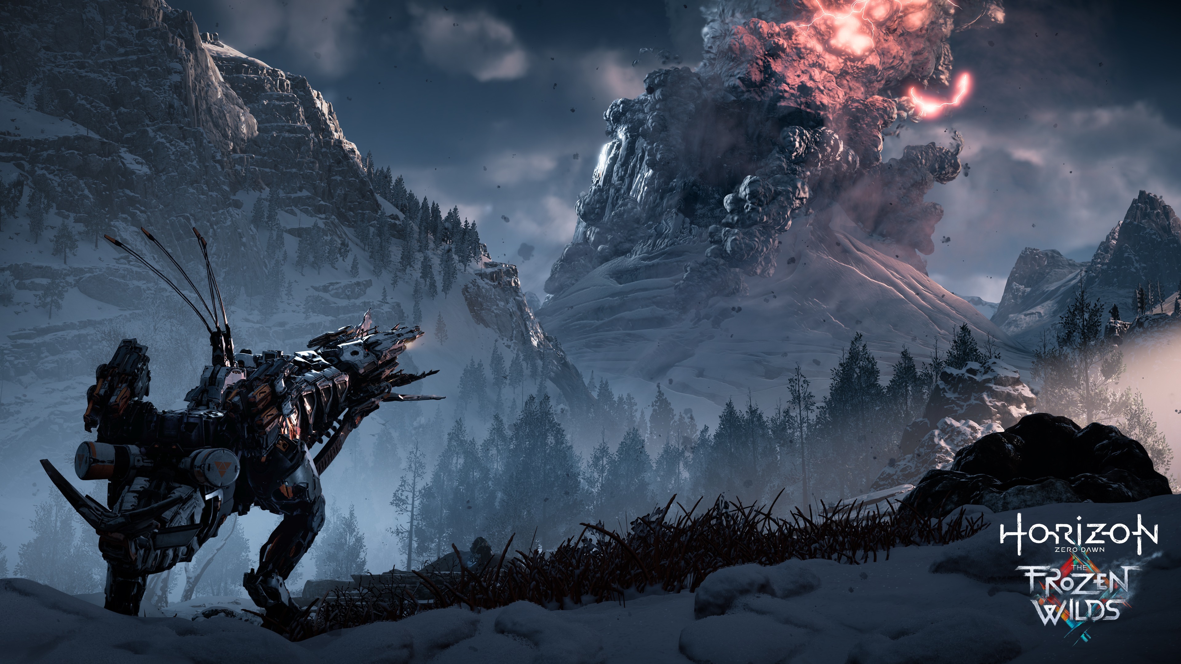 Screenshot from the DLC expansion Horizon Zero Dawn: The Frozen Wild.