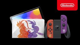 《宝可梦 朱／紫》限定款OLED版Switch主机宣传视频 (视频 宝可梦 朱)